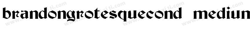 brandongrotesquecond medium字体转换